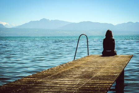 Outdoors person pier