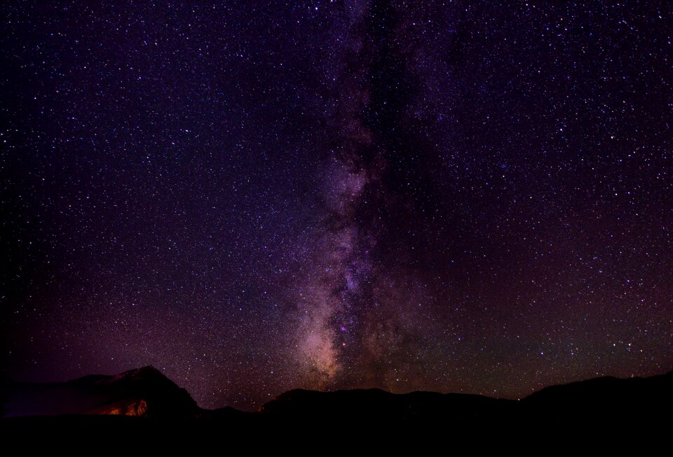 Milky way nature night