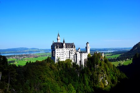Germany bayern blue castle