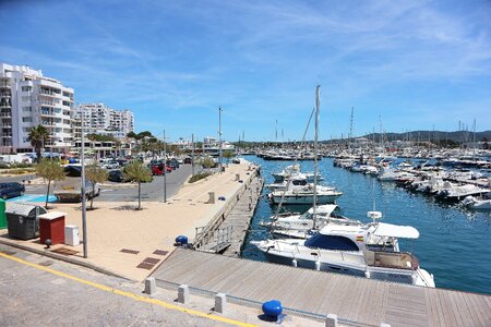 Sant antoni beach city sea photo