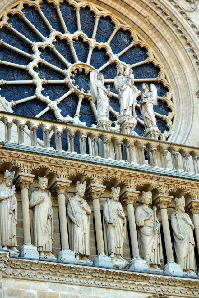 Church west rose detail