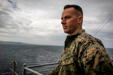 Oak Hill, 26th MEU Marines Transit through Strait of Gibra…
