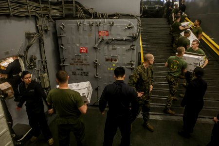 USS Oak Hill Conducts Replenishment at Sea in Atlantic Oce…