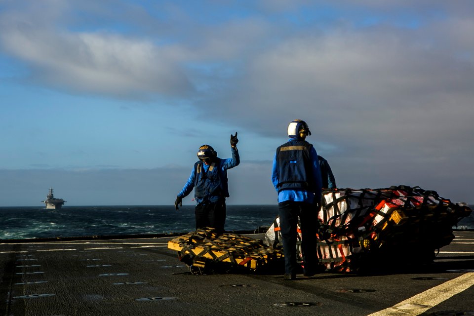 USS Oak Hill Conducts Replenishment at Sea in Atlantic Oce…