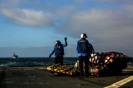USS Oak Hill Conducts Replenishment at Sea in Atlantic Oce…