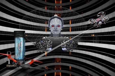 Galaxy gray science gray fantasy