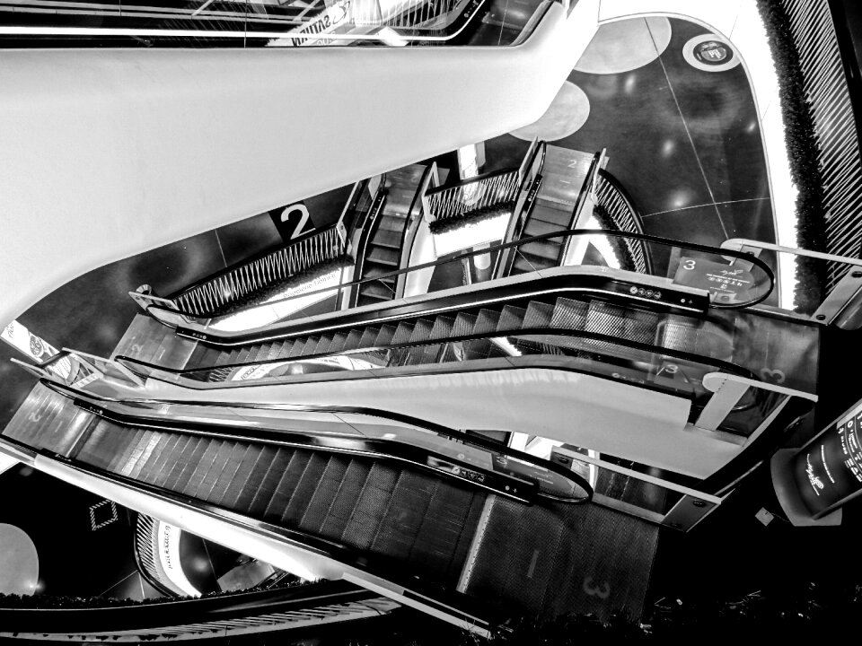 Architecture frankfurt am main germany black and white