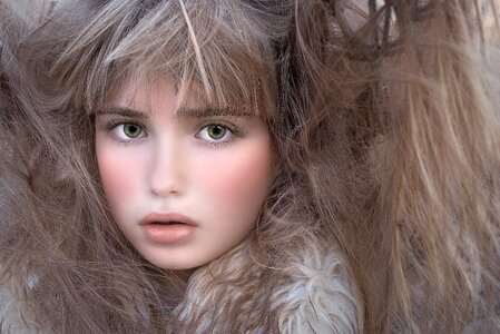 Face hair wirre hair