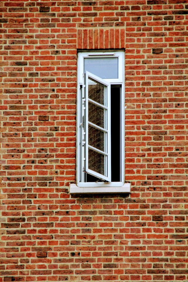 Open window stones wall