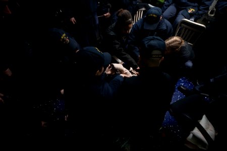 180623-N-EV253-031 NORWEGIAN SEA (June 23, 2018) Sailors a…