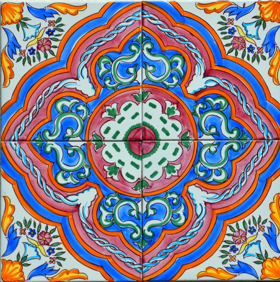 Colors ceramics wall