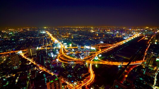 Night traffic asia photo