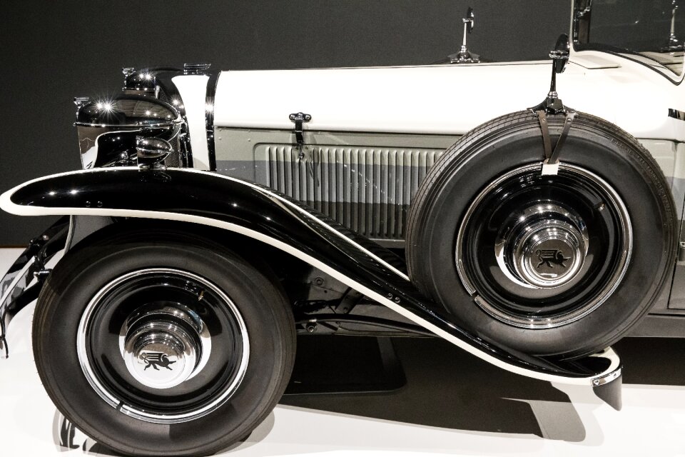 Automobile luxury gray car