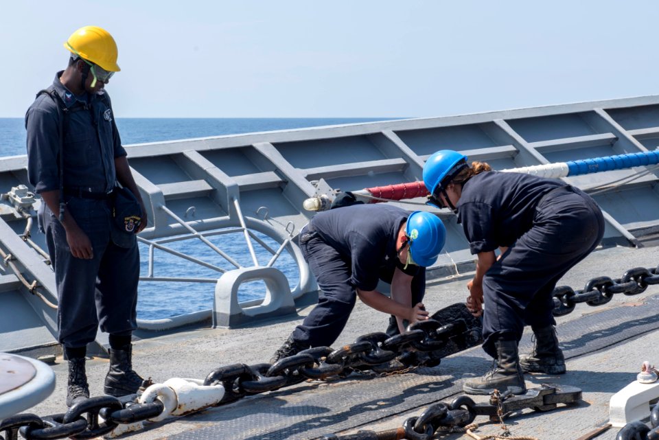 180625-N-DZ642-0023 MEDITERRANEAN SEA (June 25, 2018) Sail…
