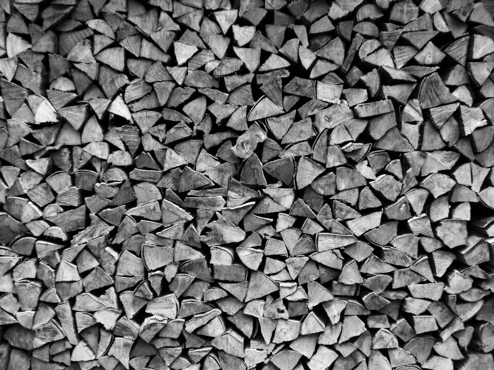 Stacked up black white
