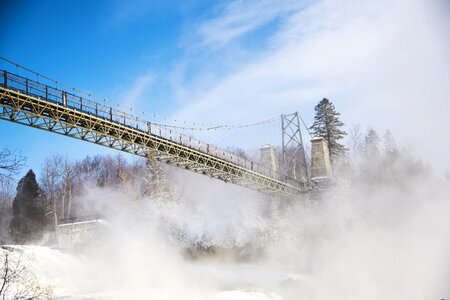 Mist landscape river