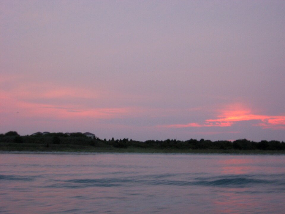Sunrise ocean island