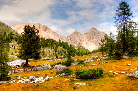 Landscape rock alpine photo