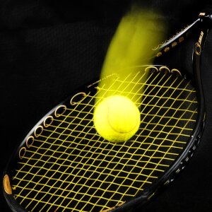Tennis-ball background black background