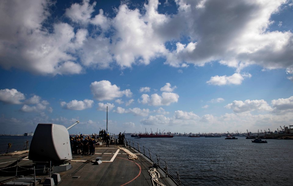 USS Carney Arrives in Alexandria, Egypt
