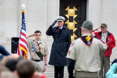 Adm. Foggo commemorates Armistice Day in Belgium photo