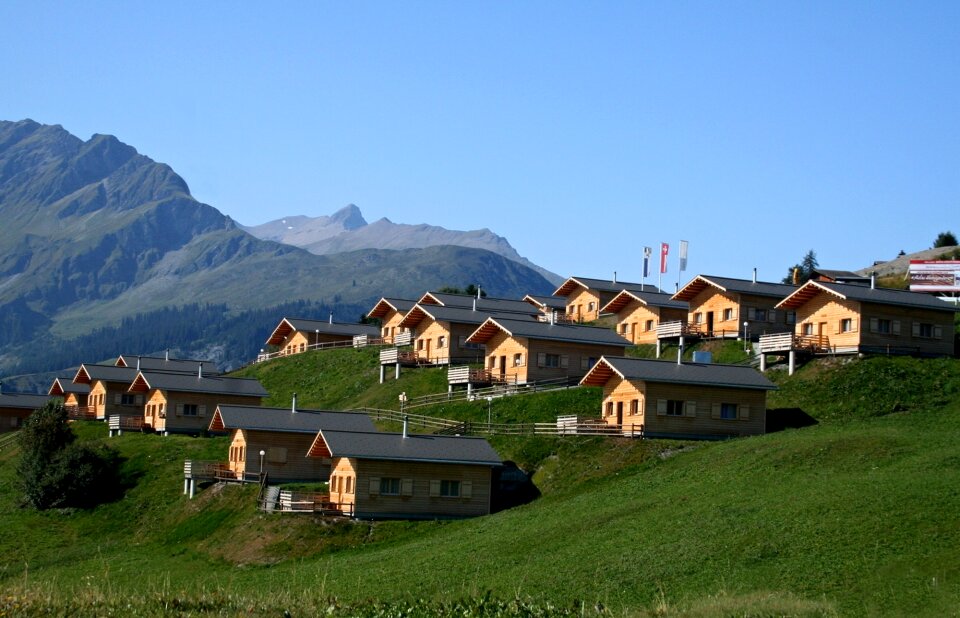 Mountains switzerland hut