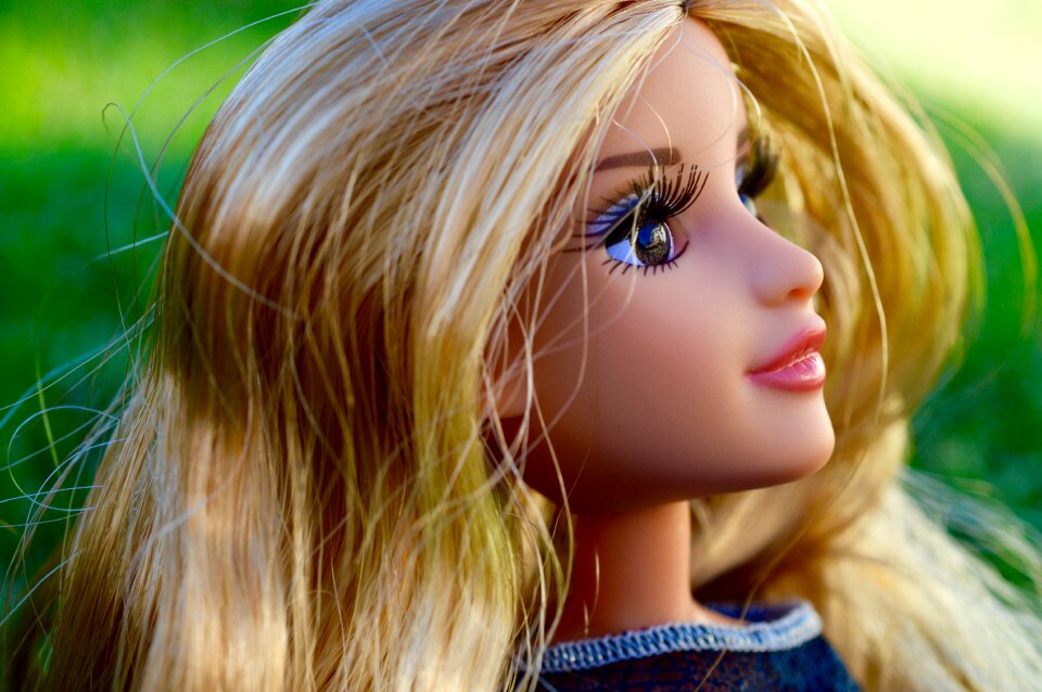 Toy hair eyelashes