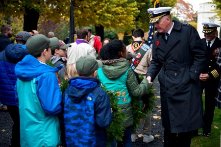 Adm. Foggo commemorates Armistice Day in Belgium photo