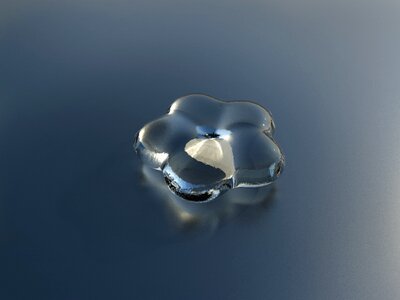 Flower glass deco