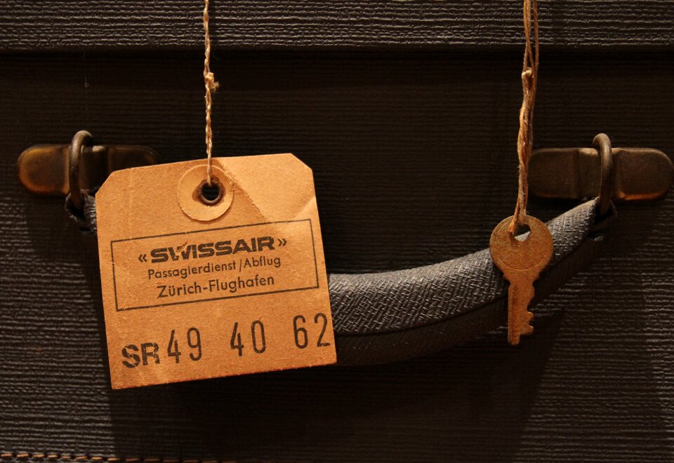 Vintage retro suitcase