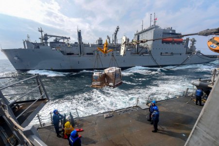 190406-N-JX484-352.SEA OF HEBRIDES (Apr. 6, 2019) Sailors …