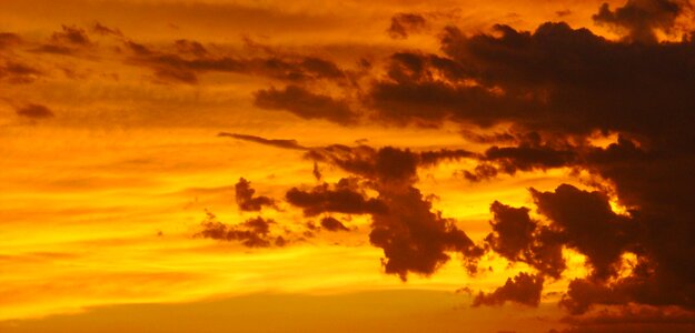 Sky clouds sunset photo