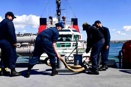 USS Ross Departs Rota, Spain