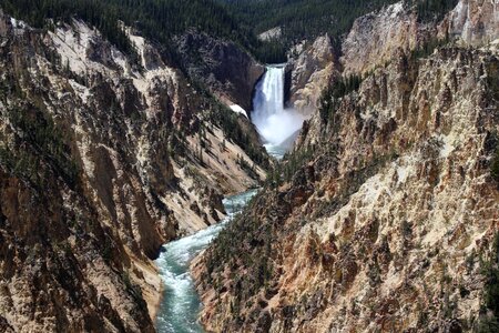 Grand canyon waterfalls valley photo