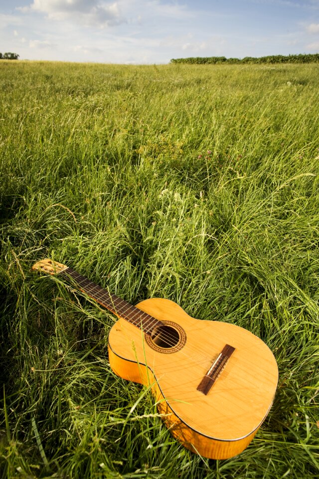 Guitar player classical instrument