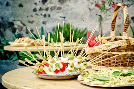Table mozzarella celebration