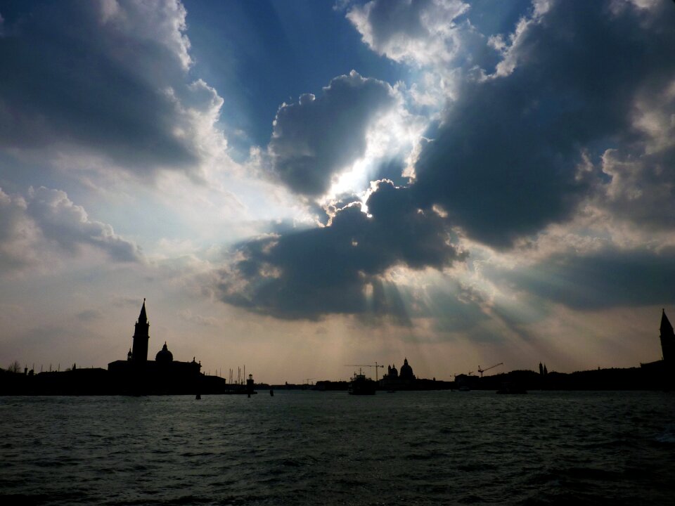 Clouds sun twilight