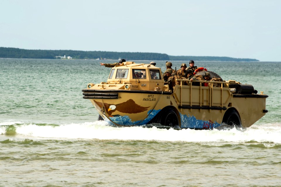 Amphibious beach landing at Kallaste Beach, Estonia, BALTO…