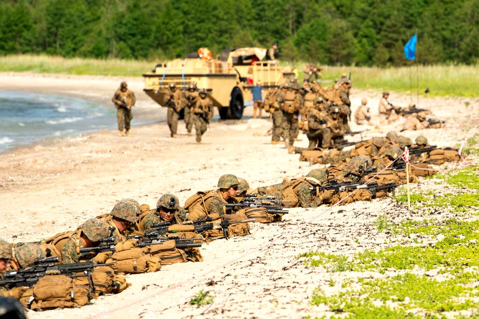 Amphibious beach landing at Kallaste Beach, Estonia, BALTO…