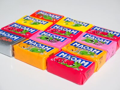 Sugar confectionery color photo