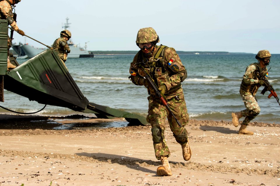 Amphibious beach landing at Kallaste Beach, Estonia, BALTO…