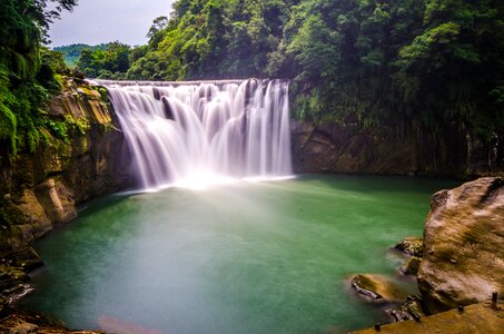 Landscape forest water photo