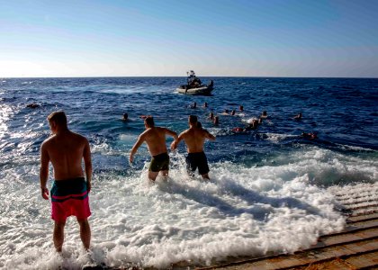 USS Arlington Swim Call, 190702