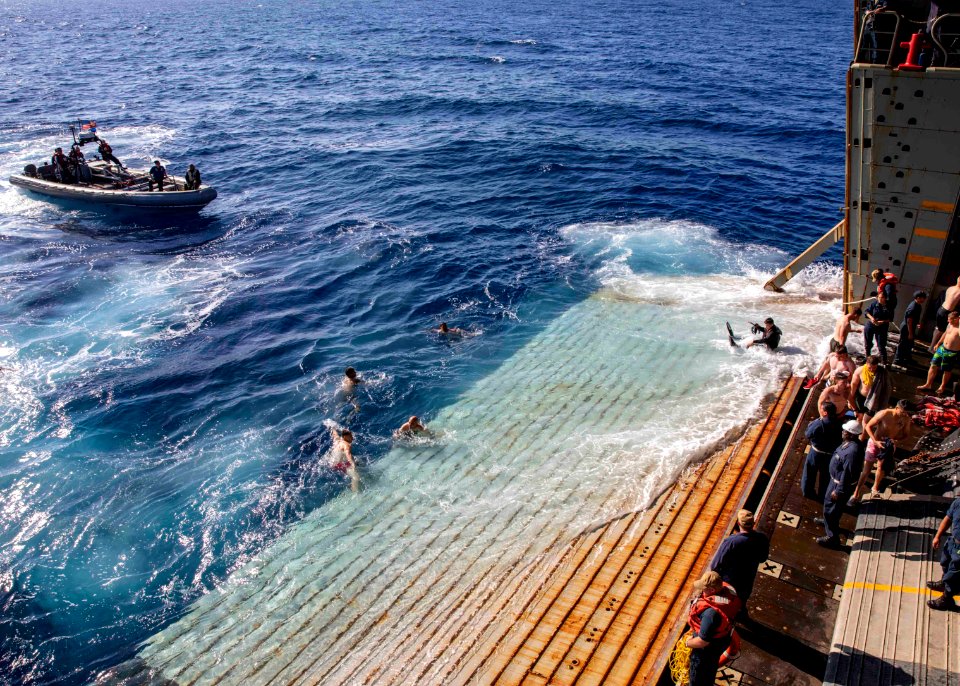 USS Arlington Swim Call, 190702