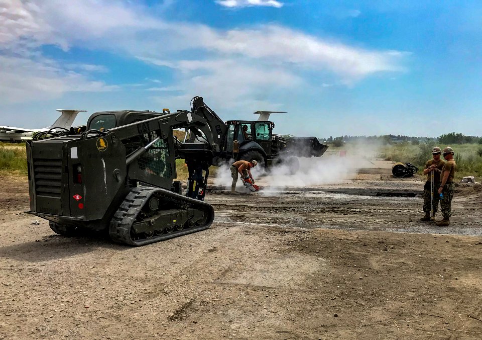 NMCB 133 Repairs a Runway During Sea Breeze 2019