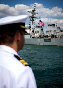 Sea Breeze 2019 - USS Carney (DDG 64) pulls into Odesa, Uk…