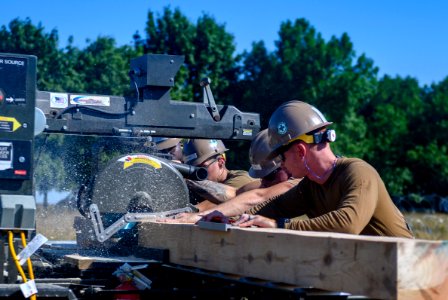 NMCB 133 Begins Construction of a Hardened Sentry Post Dur…