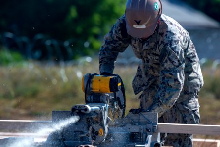 NMCB 133 Begins Construction of a Hardened Sentry Post Dur…