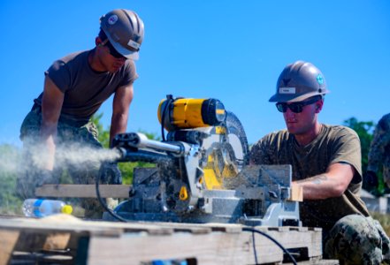 NMCB 133 Begins Construction of a Hardened Sentry Post Dur… photo