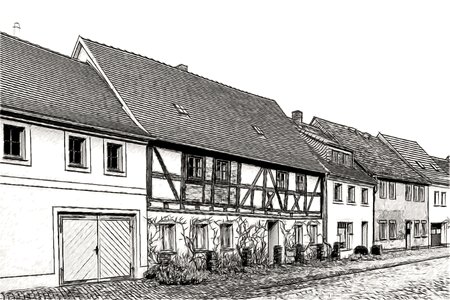 Houses fachwerkhaus facades